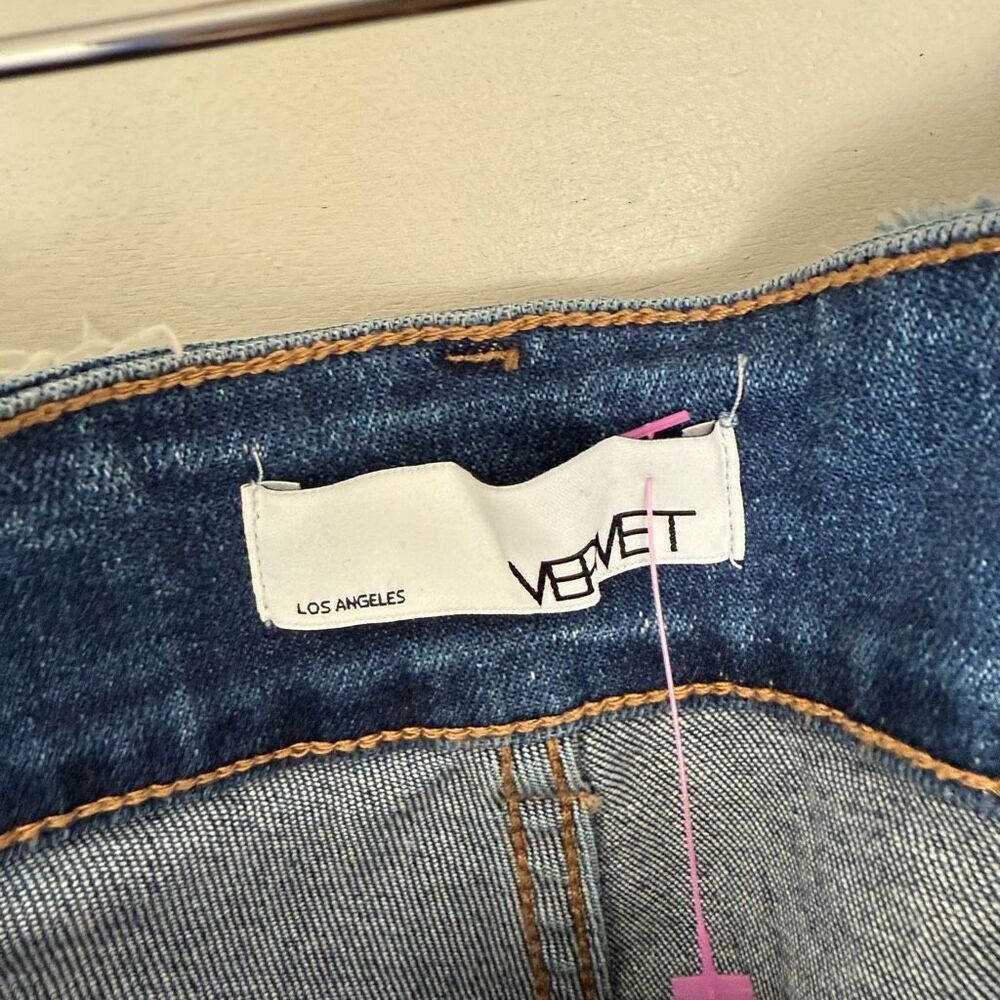 Vervet Women’s 32 Super Flare Patchwork Jeans New - Picture 3 of 7